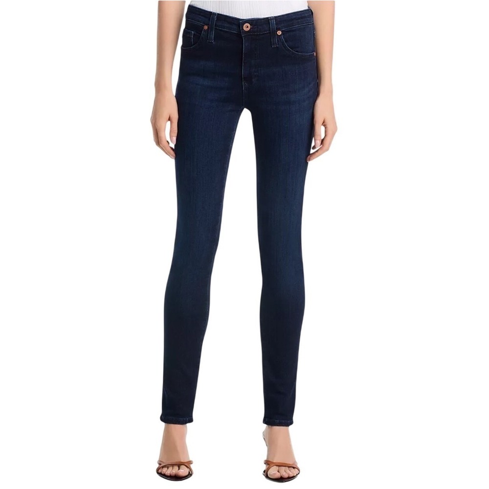 AG Adriano‎ Goldschmied Farrah Skinny Jeans Dark Wash High Rise Size 27R
